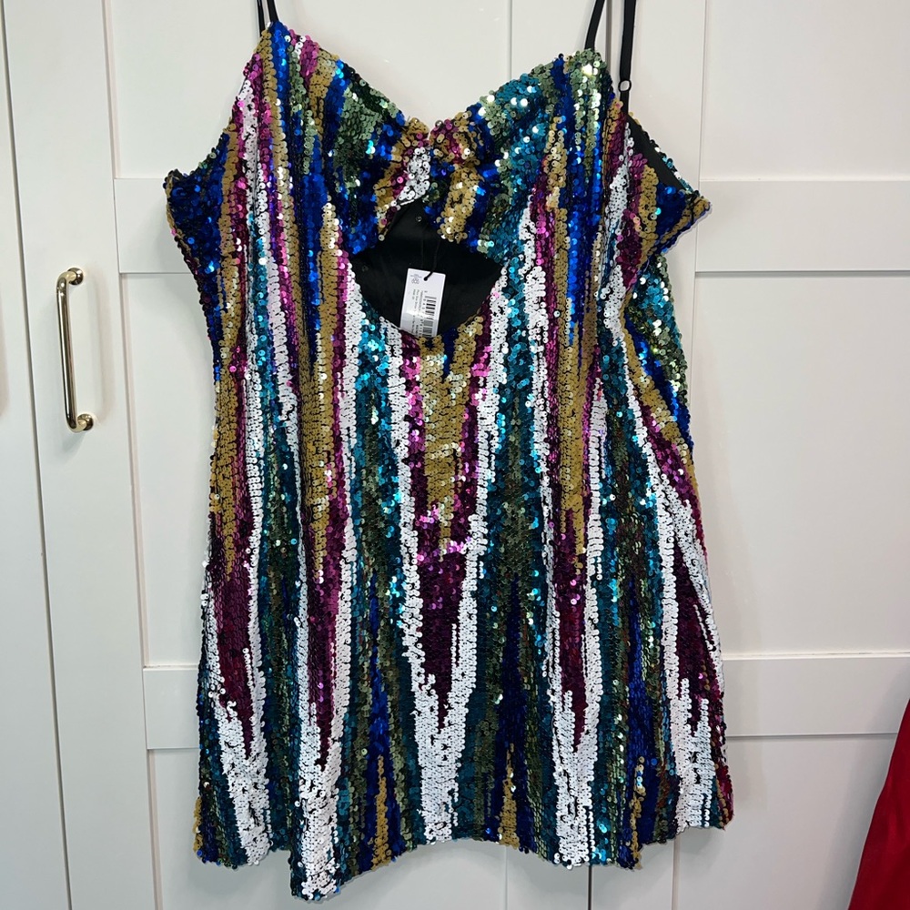 NASTY GAL sequin party dress